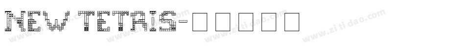 NEW TETRIS字体转换